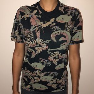 Reptile Print T shirt